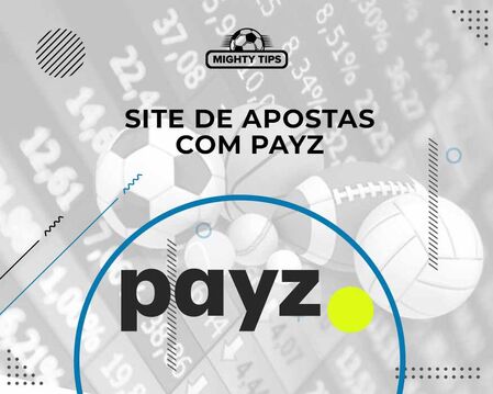 Imagem dos sites de apostas Payz mostrando um logotipo e bolas Payz