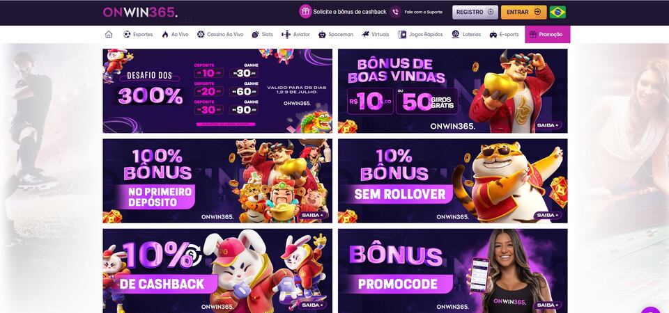Imagem da pagina com promocoes no Onwin365