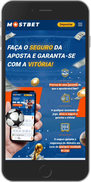 Captura de ecrã móvel das promoções do seguro de apostas mostbet 