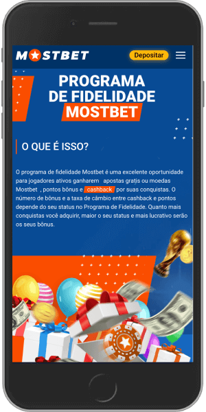 Captura de ecrã móvel do bónus de fidelidade mostbet