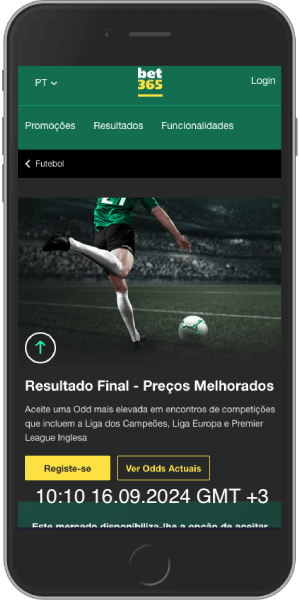 Captura de tela de uma página com resultado final — preços ajutados na bet365