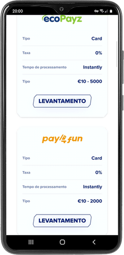 Sportaza móvel ecoPayz e Pay4Fun