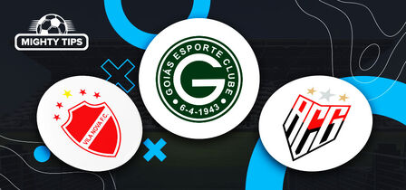 Imagem de três logos dos principais clubes do campeonato