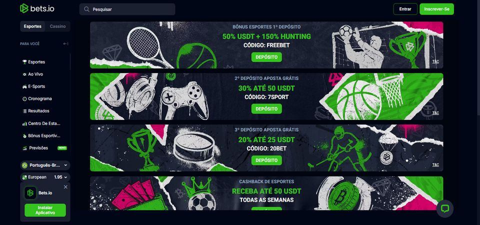 Captura de tela da promoção da Bets.io